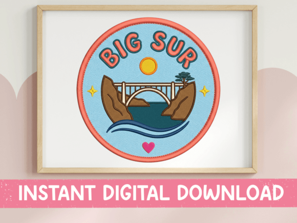 Big Sur Badge SVG: Capture California's Coastline
