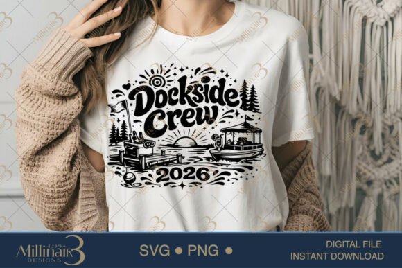 Celebrate Lake Days with the Dockside Crew 2026 SVG PNG Design