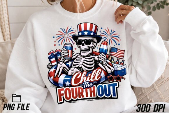 Chill the Fourth Out: A Patriotic PNG for Creative Projects