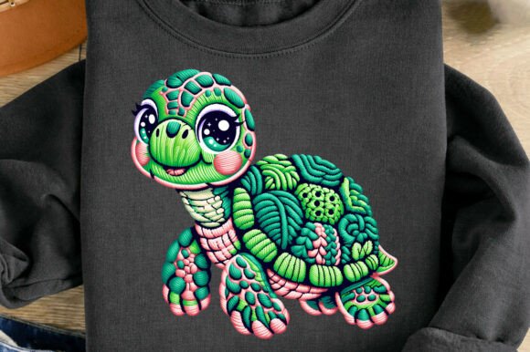 Cute Sea Turtle Faux Yarn Embroidery Png: A Designer's Deep Dive