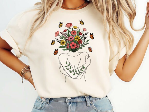 Floral Self Love Mental Health T-Shirt: More Than Just a Design
