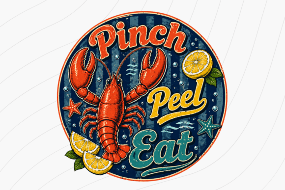 Pinch Peel Eat Shirt PNG: Coastal Style for Seafood Lovers