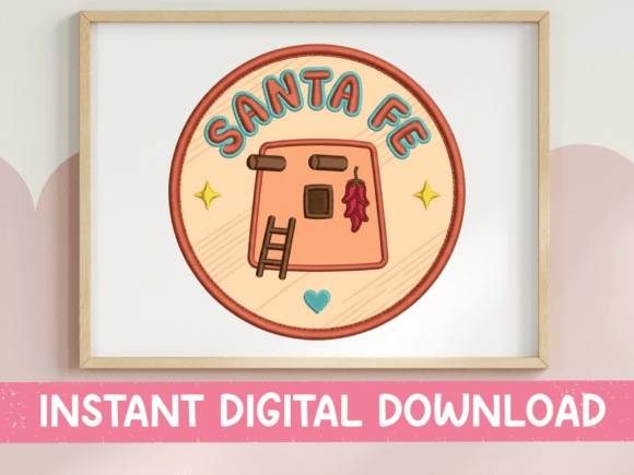 Santa Fe Adobe Patch SVG: Capturing the Southwest Soul