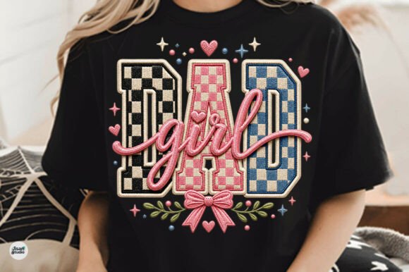 Styling Your Brand with the Dad Girl Checker Bow PNG