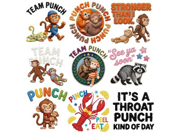 Team Punch Viral Monkey: The Ultimate Meme Shirt Design