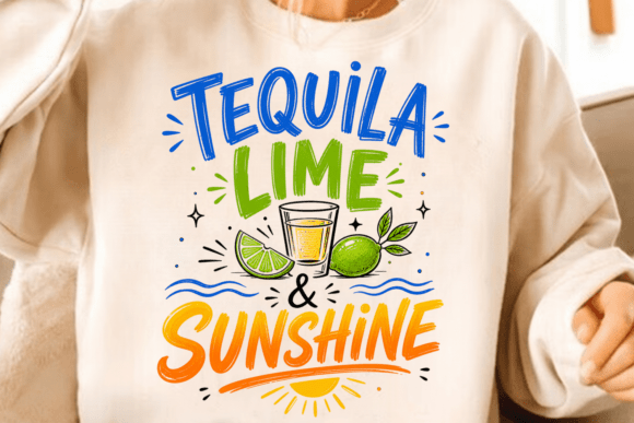 Tequila Lime Sunshine Shirt PNG: Summer's Hottest Design Asset