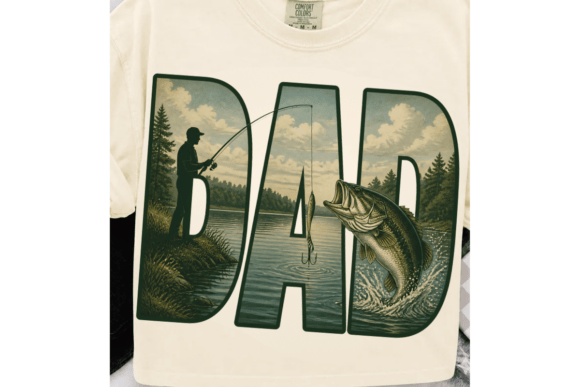 The Perfect Catch: Bass Fishing Dad PNG for Father's Day Projects